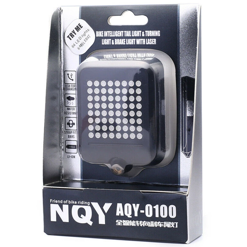 Luz Trasera Para Bicicleta Con Direccionales - Recargable USB, Mando A Distancia, 5 Modos, 30 Lúmenes