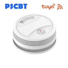Wi-Fi детектор дыма приложение Tuya датчик Пожарной Сигнализации независимая защита дыма Android IOS дистанционное управление