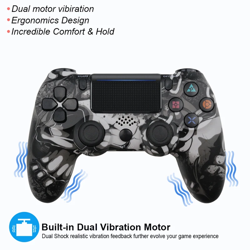 Беспроводной Bluetooth геймпад контроллер для Sony PS4/PS3 проводной USB джойстик Dualshock 4