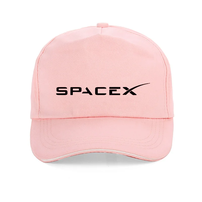 Розовый Кепка SpaceX Space X с логотипом для мужчин и женщин, хлопок, бейсболки для автомобиля, унисекс, хип-хоп, Регулируемая Кепка Snapback - Цвет: Розовый