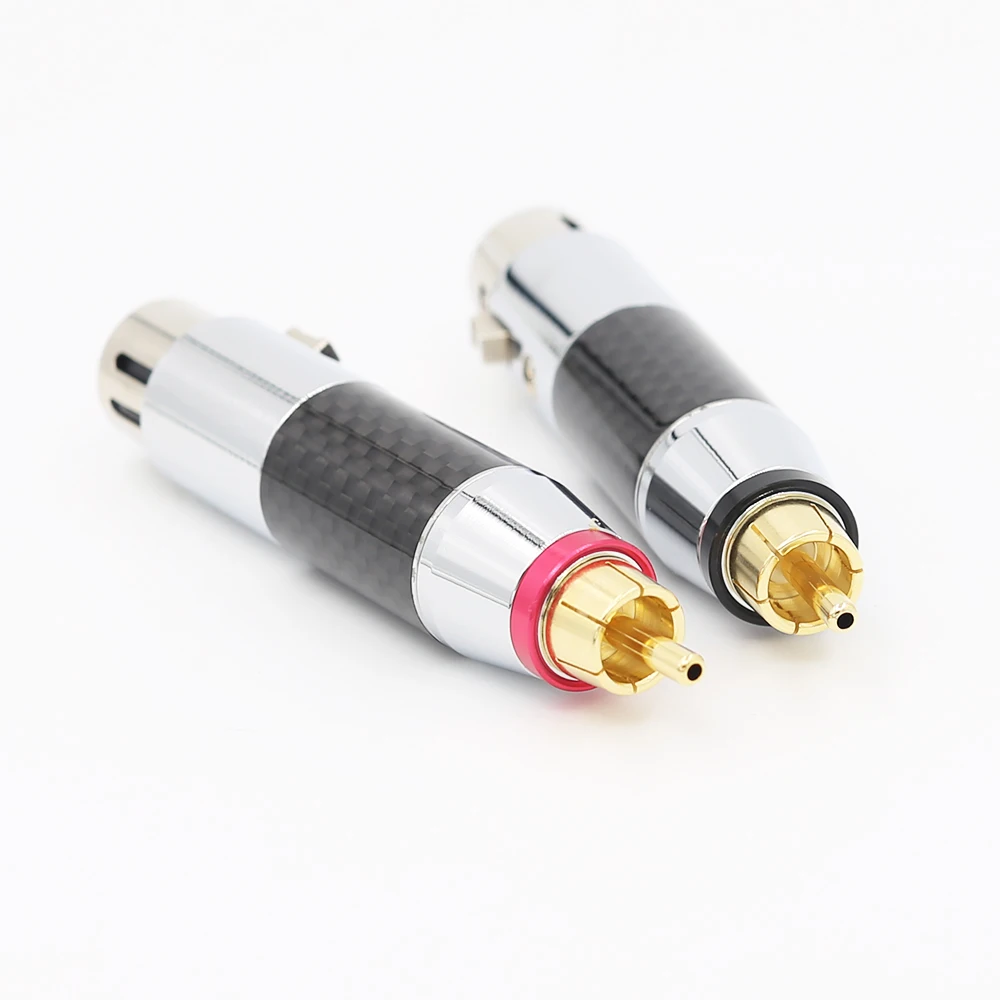 XLR для женщин RCA штекер адаптер позолоченный кабель штекер Phono