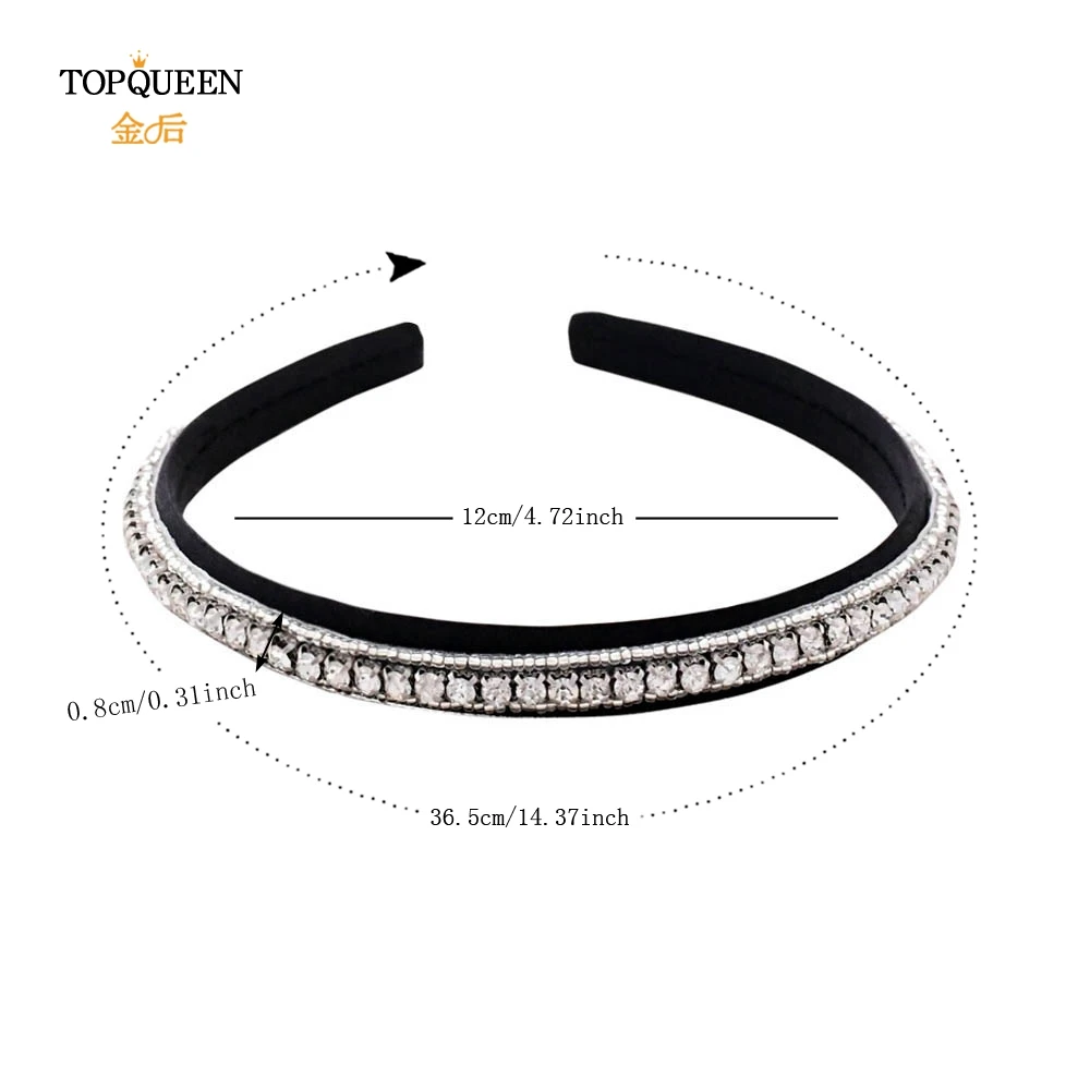 TOPQUEEN S217-FG, свадебные стразы, аксессуары для волос, свадебная тиара, головные уборы, серебряные стразы, повязка на голову, свадебные украшения для волос