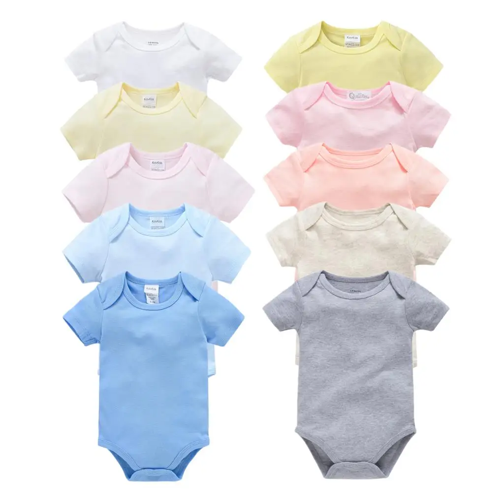 Roupas Bebe De 5PCS Baby Bodysuits Unisex 100%Cotton Short Sleeve Summer Infant Jumpsuit 0-24M Cartoon Toddler Baby Boys Clothes