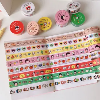 

MINKYS 3M Cute Bread Fruit Decorative Masking Tape Scrapbooking Tape Journal Supplies Scrapbook Paper Stationary