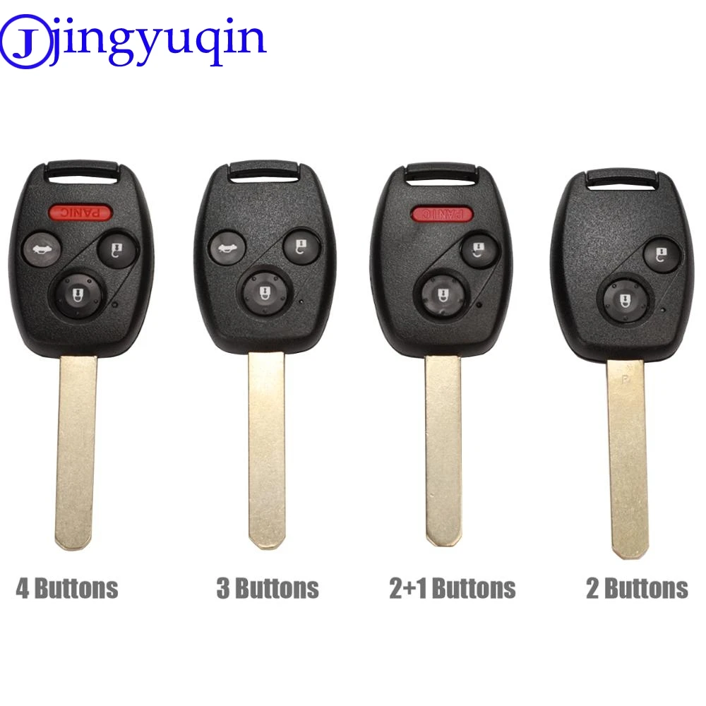 

jingyuqin With Buttons for Honda Accord Element CR-V HR-V Fit City Jazz Odyssey Shuttle Civic Car Keyless Control Fobik