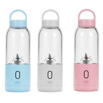 

500ml Mini Juicer USB Rechargeable Smoothie Blender Fruit Cup Mixer Maker