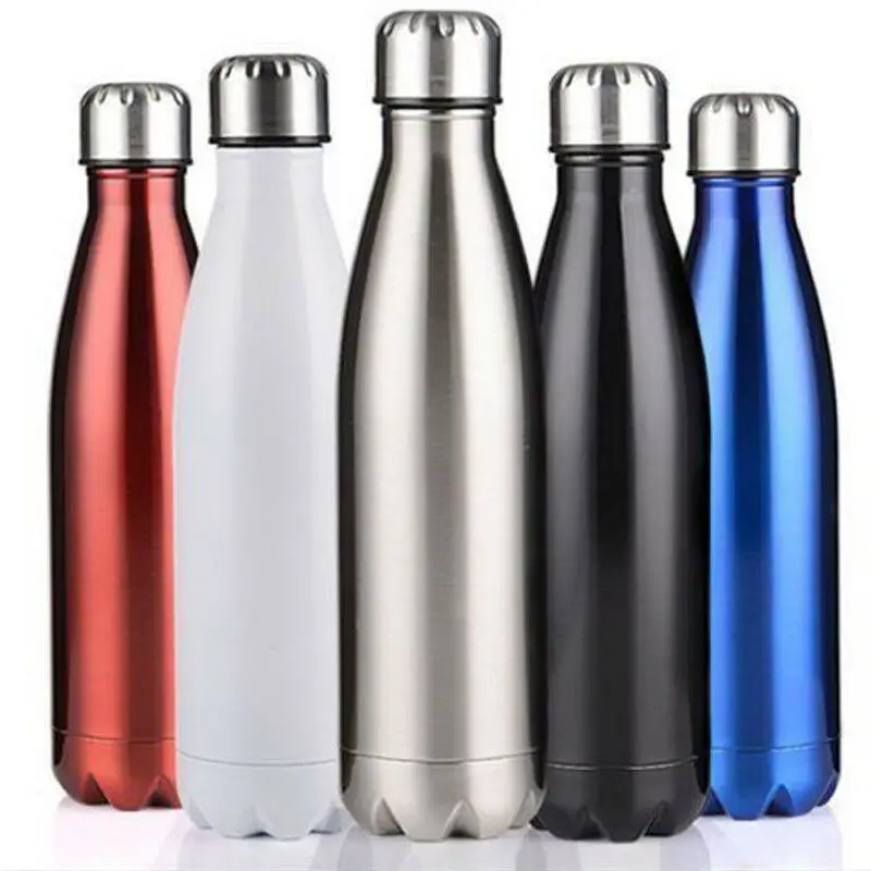 500ML Travel Mug Water Thermos Stainless Steel Double Wall Thermal Cup Bottle Vacuum Cup School Home Tea Coffee Drink Bottle
