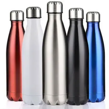 500ML Travel Mug Water Thermos Stainless Steel Double Wall Thermal Cup Bottle Vacuum Cup School Home Tea Coffee Drink Bottle 1