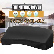 3 размера черный диван-чехол мебель угловой открытый стул стол патио Оксфорд водонепроницаемый пылезащитный садовая мебель чехлы патио