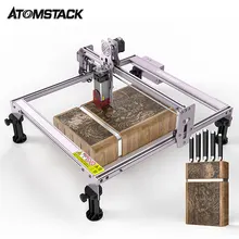 

ATOMSTACK A5 Pro Engraving Machine CNC Small Desktop Laser Printer Fixed Focus Laser Eye Protection Cylindrical Object Pen Cup