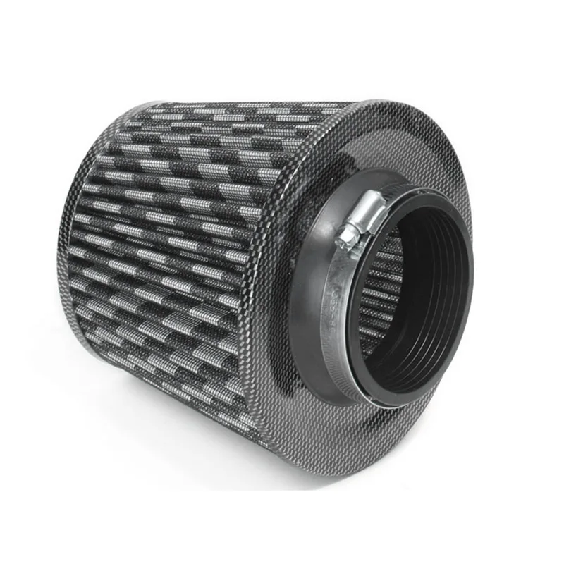 3/" Inlet Short Ram Cold Air Intake Filter Round//Cone Universal BLACK For BMW 1