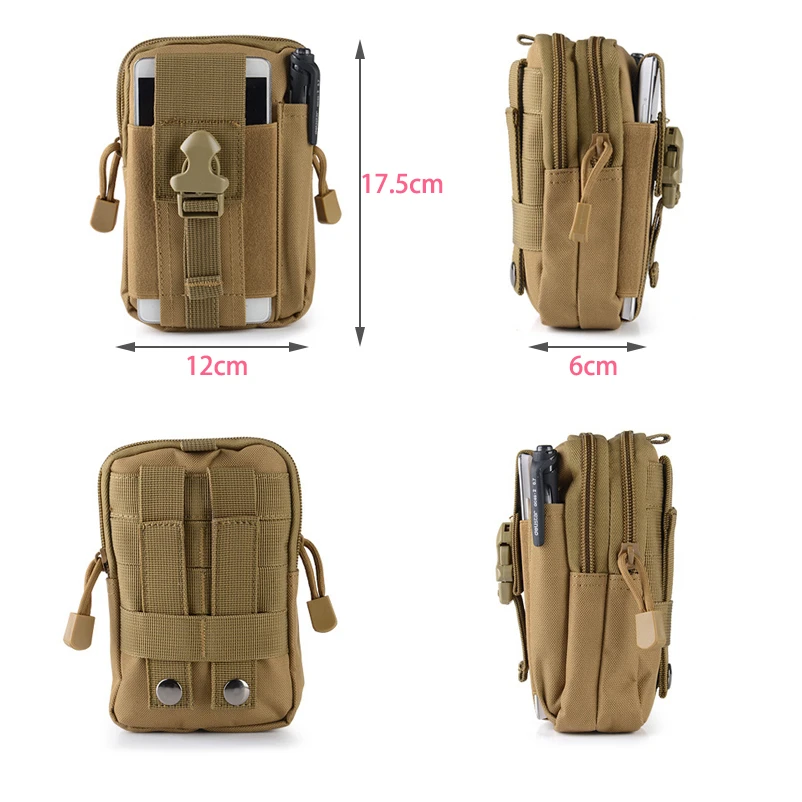 Nevenka Tactical Pouch Belt Waist Pack Bag Travel Camping Bags Small Pocket Military Waist Pack Running Pouch Soft back
