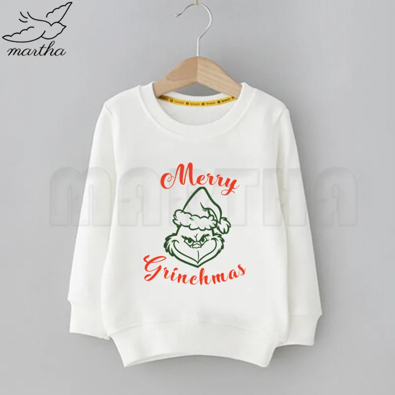 Grinch/Детские толстовки с капюшоном и забавным принтом; толстовки с капюшоном для мальчиков; Детский свитер; повседневные толстовки; осенне-зимняя толстовка с капюшоном