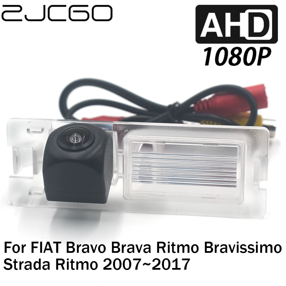 Zjcgo Car Rear View Reverse Backup Parking Ahd 1080P Camera Per Fiat Bravo Bravo Ritmo Bravissimo Strada Ritmo 2007 ~ 2017