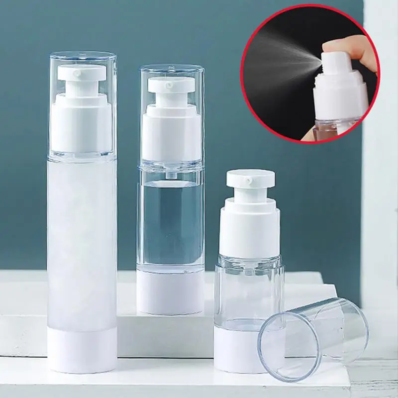 15ml/30m/50ml/100ml Empty Serum Bottles Vacuum Pump Bottle Plastic Lotion Sub-Bottling PET+PP Facial Cream Airless Spray | Красота и