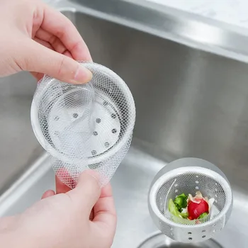 

100Pcs Filter Simple Kitchen Sink Nets Anti-Blocking Device Disposable Kitchen Sink Strainer Bag Sewer Water Filter Rubbish Bag