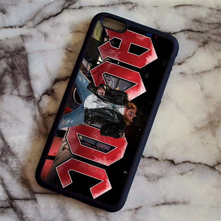KETAOTAO ACDC чехол для телефона с австралийской рок-группой s для iPhone 4S 5C SE 5 5S 6 6S 7 8 Plus XR XS Max чехол из мягкого ТПУ резины силикона - Цвет: Слоновая кость