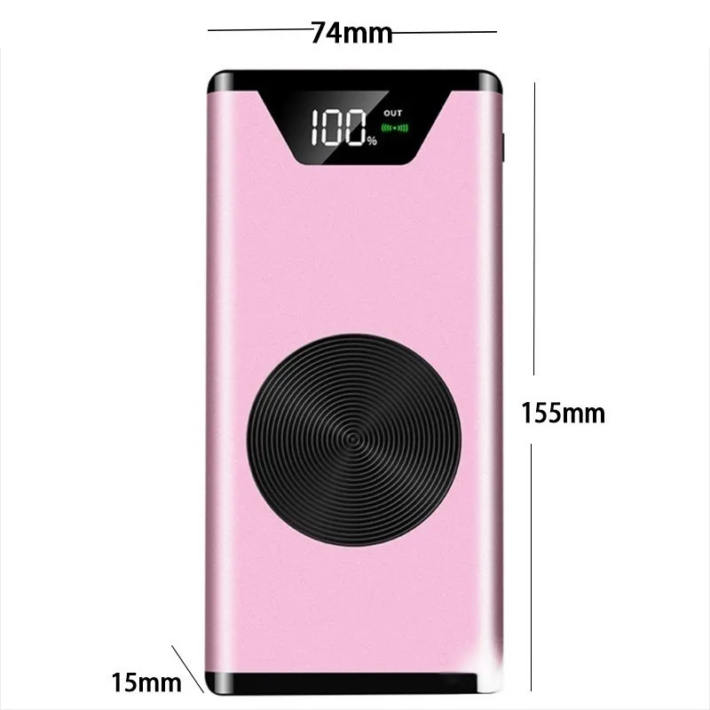 Power bank 50000mAh portable charging Poverbank mobile phone external battery digital display charger dual USB for Xiaomi Iphone portable usb charger