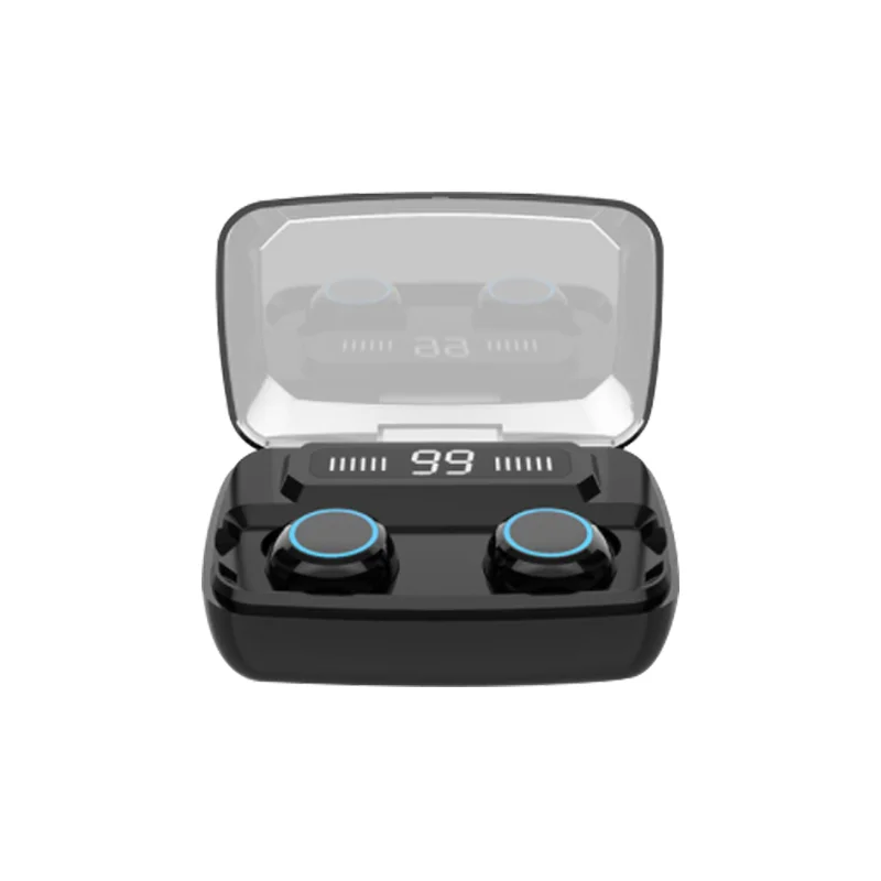 M11TWS сенсорная Беспроводная bluetooth-гарнитура, гарнитура для упражнений, HiFi гарнитура 4000 мА перезаряжаемый мобильный телефон - Цвет: Supreme-Black