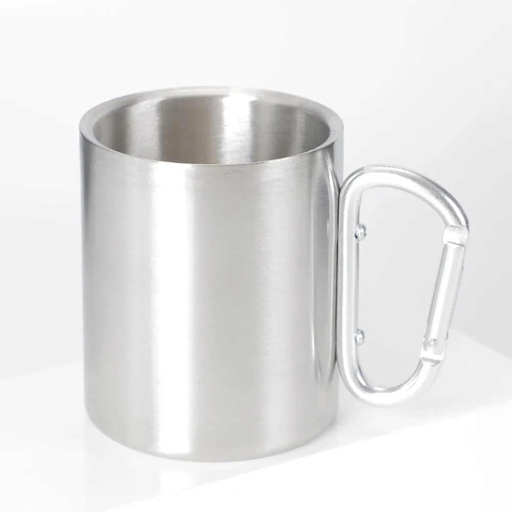 

Stainless Cups & Mugs Stainless Steel With Carabiner Handle Insulation 330ML