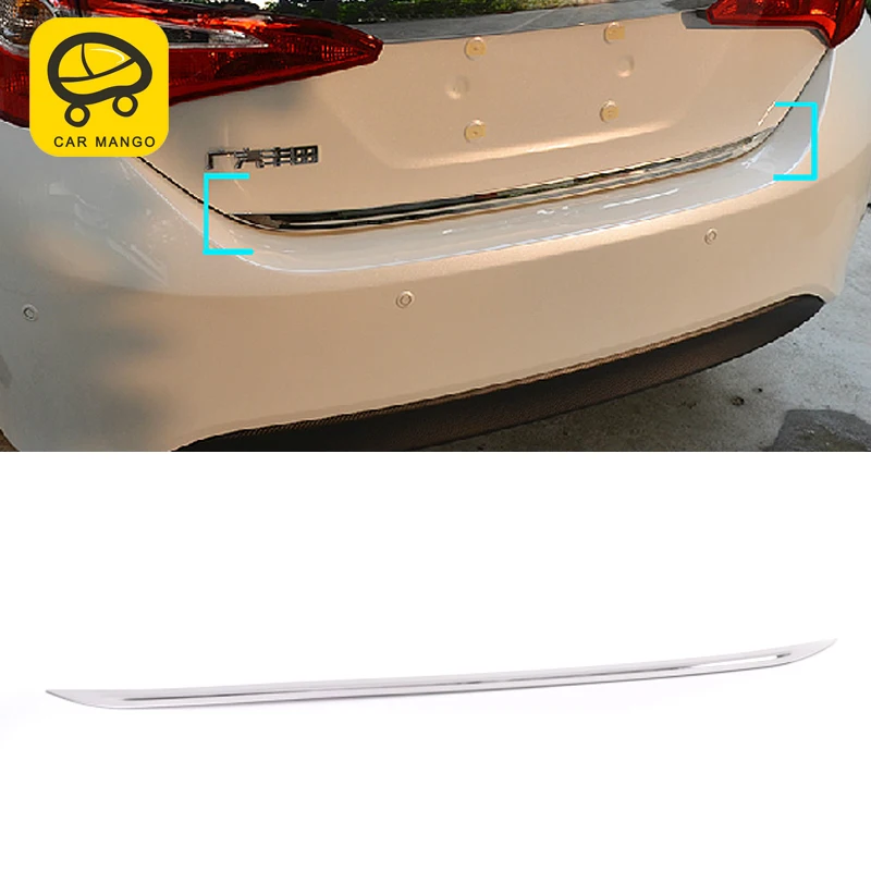 Carманго для Toyota Corolla- автомобильный Стайлинг задняя дверь отделка багажника Накладка рамка наклейка хромированный внешний аксессуар
