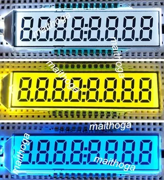 

22PIN TN Positive 8-Digits Segment LCD Panel White/Yellow Green/Blue Backlight 3.3V