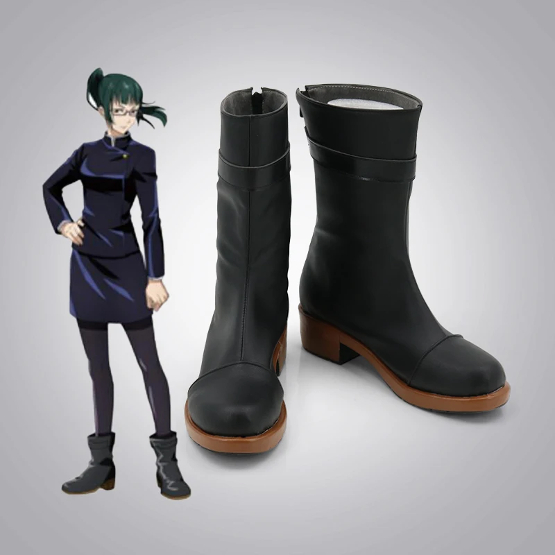 Anime Maki Zenin Cosplay Shoes Halloween Costum Made Size Boots