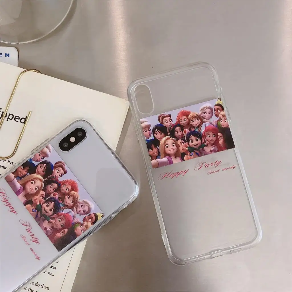 Забавный семейный чехол для телефона с изображением снежной принцессы iphone Xs MAX XR X