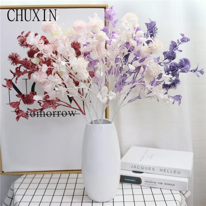 

Wedding decoration artificial plastic dandelion smog grass home decoration fake flower wedding arch flower row material Match