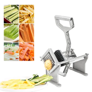 

Commercial Grade French Fry Cutter Fruit Vegetable Potato Slicer, Super Value Set of Suction Feet with Single 3/8" Blade