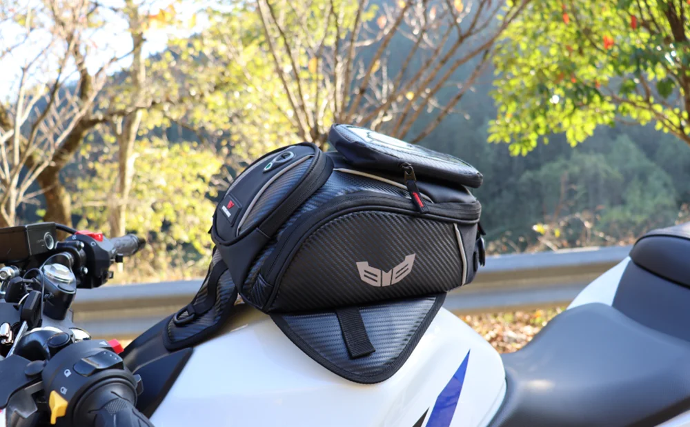 Магнитная мотоциклетная сумка на бак, водонепроницаемая мотоциклетная седельная сумка, сумка на одно плечо, рюкзак, багажный чехол для телефона, для IPhone, Xiaomi