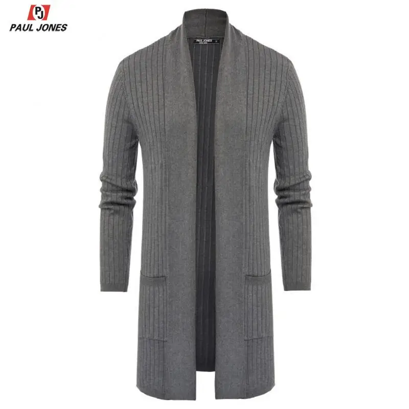 PAUL JONES Men's Long Sleeve Shawl Collar Cadigan Knitwear PAUL JONES Men's Long Sleeve Shawl Collar Cadigan Knitwear