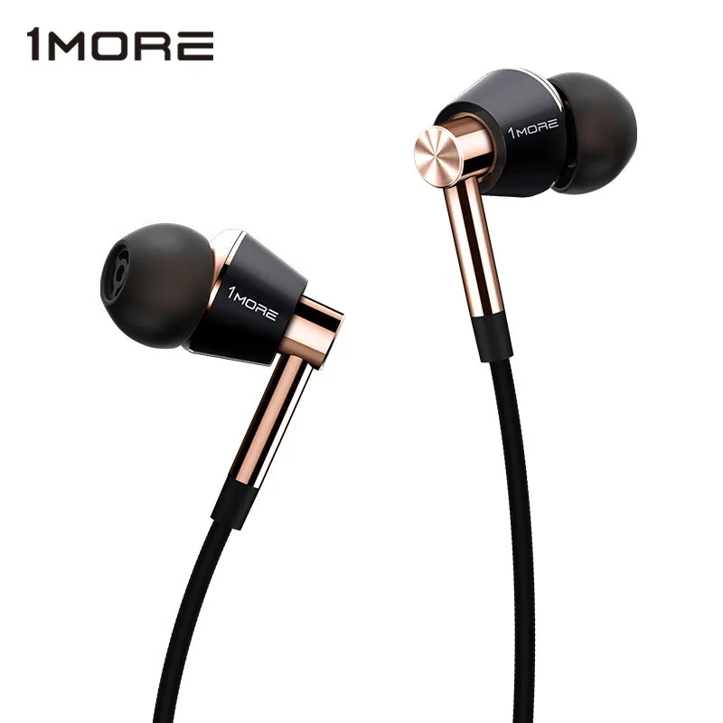 

Original 1MORE E1001 3.5mm Triple Driver In-Ear Earphone with Microphone Earbuds for iOS / Android Xiaomi Mi Redmi phone Mp3