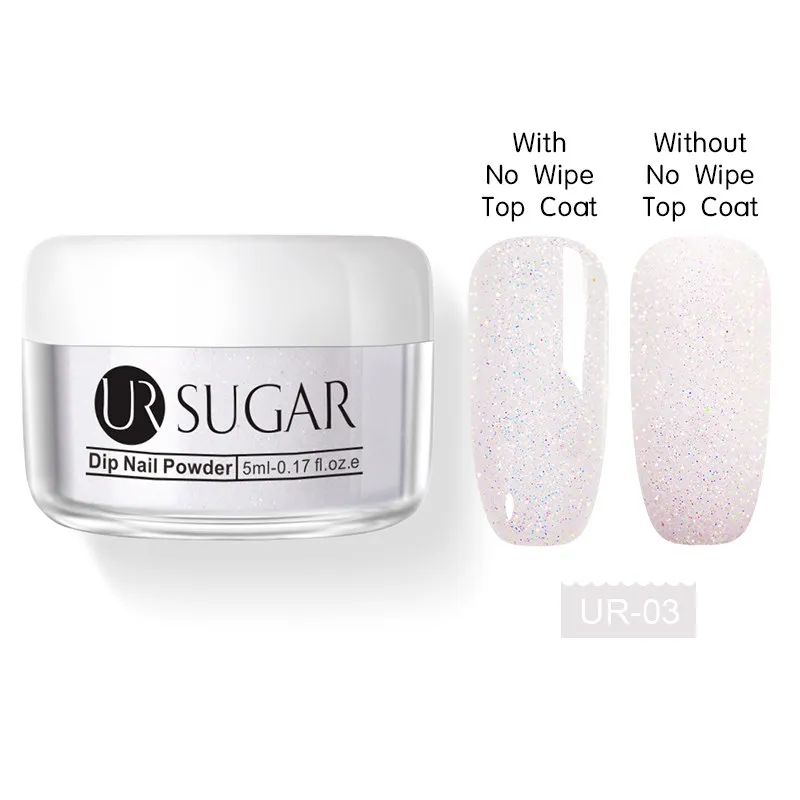 UR SUGAR 31 цветов погружающий порошок для ногтей Стразы для маникюра акриловый наконечник для ногтей строитель ногтей блеск не нужно лечение под УФ-лампой - Цвет: Слоновая кость