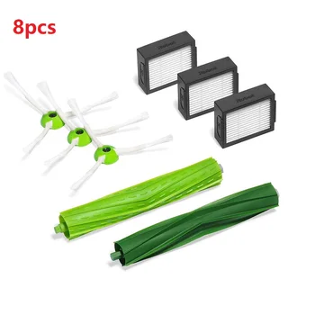 

For iRobot Roomba i7 E5 E6 Series Robot Vacuum Cleaner Parts 3*Hepa Filter + 3*Side Brush +2* Brush Roll Replacement Spare