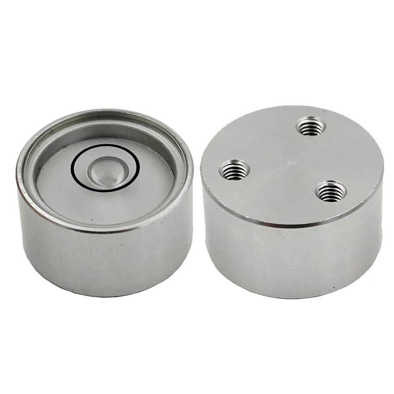 HACCURY 19*11mm Alloy metal shell Round bubble level Metal horizontal bead Accuracy 15'/2mm Silver Color | Инструменты