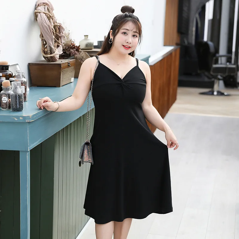 [Xuan chen] Summer New Style Large GIRL'S Large Size Dress Plus-sized Yamamoto-Style Dress a Generation of Fat 1734