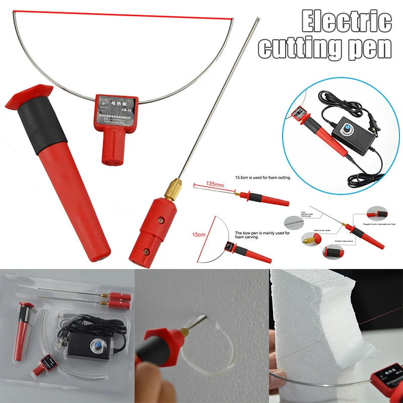 

New Hot Wire Foam Cutting Tools Electric Styrofoam Cutter Pen Cutter Portable Polystyrene Foam Cutter 24W NE