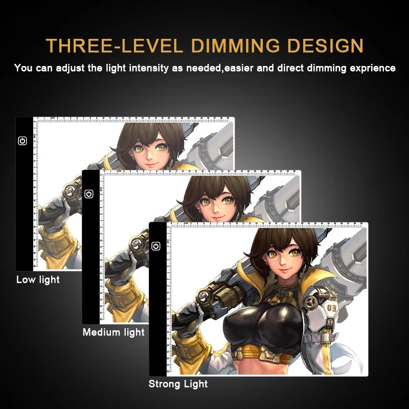 Elice A4 LED Light Box Digital Graphic Tablet Drawing Writing Tracing Copy Pad Work Board With Diamond painting Tool - Image 3