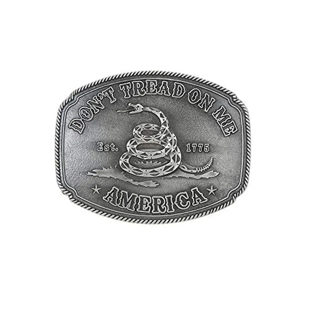 The snake pattern silver belt buckle for man western cowboy without custom alloy width 4cm |
