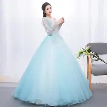 Бальные платья принцессы, бальные платья кораллового, зеленого, голубого цвета, платья для девочек со стразами, на шнуровке, длина до пола, платья для выпускного бала, бальные платья Elbise