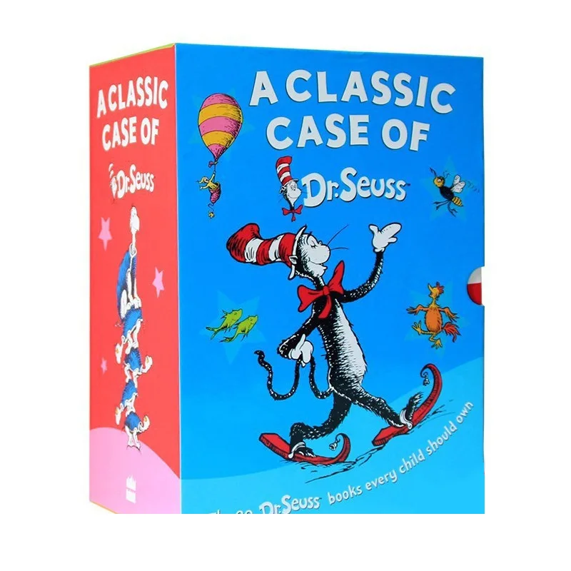 Caja clásica de la serie del Dr. Seuss para niños, 20 libros, Imagen en inglés, juguetes de aprendizaje