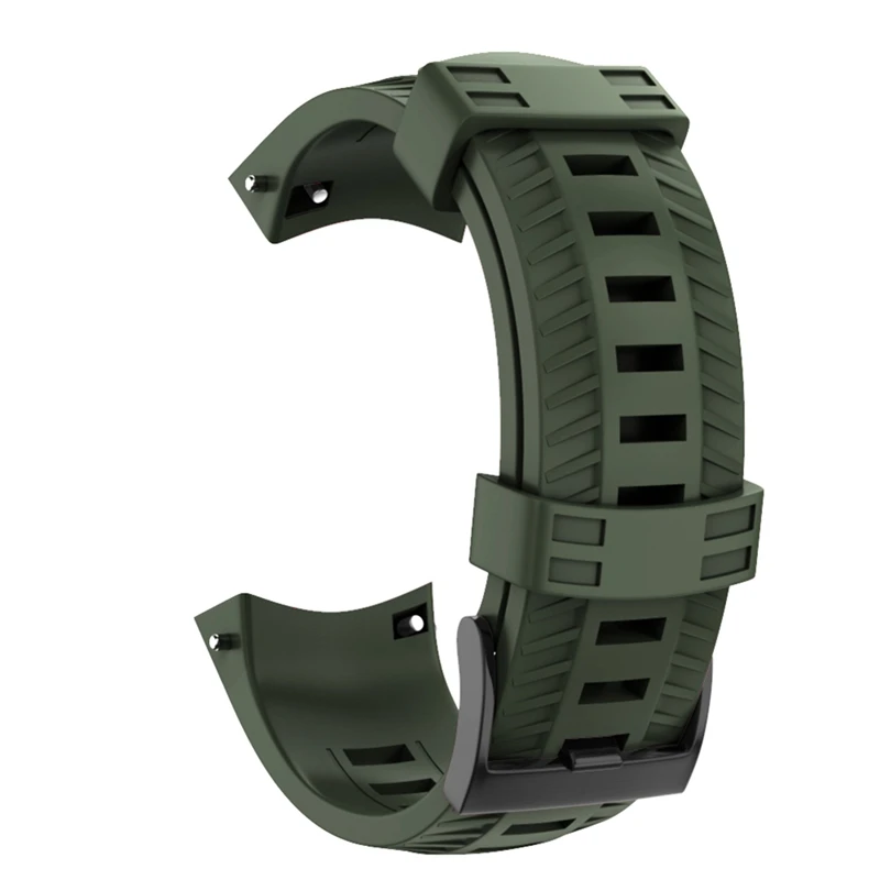

Adjustable Silicone Wristband Watch Band Strap Pin Buckled Wristwatch Bands Replacement Accessories For Suunto 9