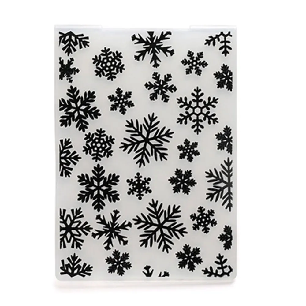 Рождественская Снежинка фейерверк тиснение штампа папка альбом бумажная открытка Рождество - Цвет: snowflake