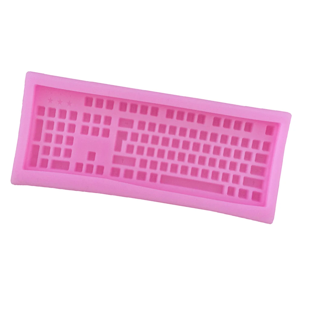 Keyboard Novelty 3D DIY Silicone Chocolate Fondant Mould Mold Cake Decorating Tools