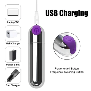 OLO Mini Bullet Vibrator for Women  Strong Vibration Waterproof G-spot Massager 10 Speed Sex Toys USB Rechargeable 3