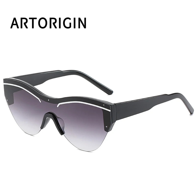 fashion vintage ladies cat eye sunglasses women one pieces sunglasses mirrored oversized lunette soleil femme