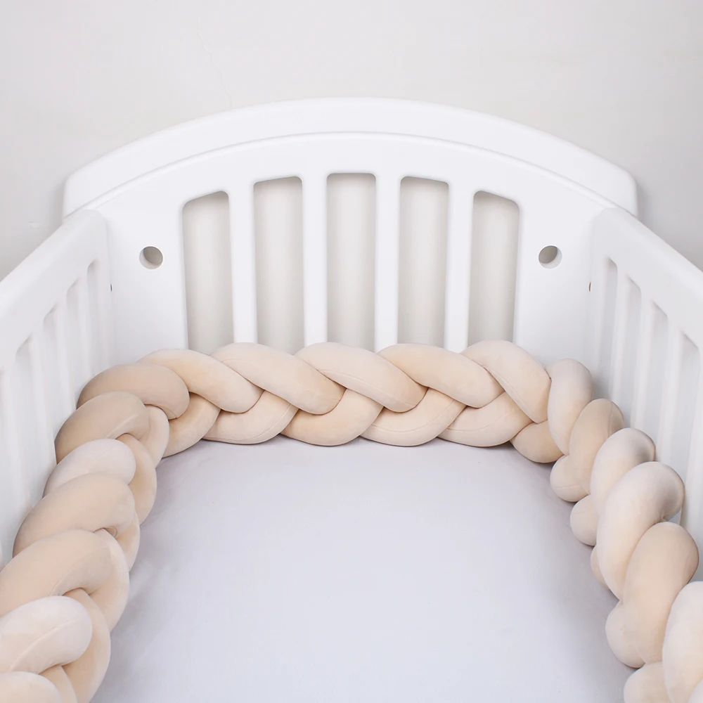 Paraurti per lettino Cuscino per culla per neonato Cuscino per nodo intrecciato Paraurti per culla Protezione per paraurti Decorazioni per la camera Tresse Tour De Lit Bebe 3M - immagine 5