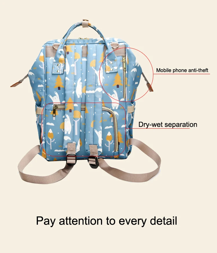 Модный подгузник для беременных, большая сумка для кормления, рюкзак для путешествий, дизайнерская коляска, Детская сумка для ухода за ребенком, подгузник