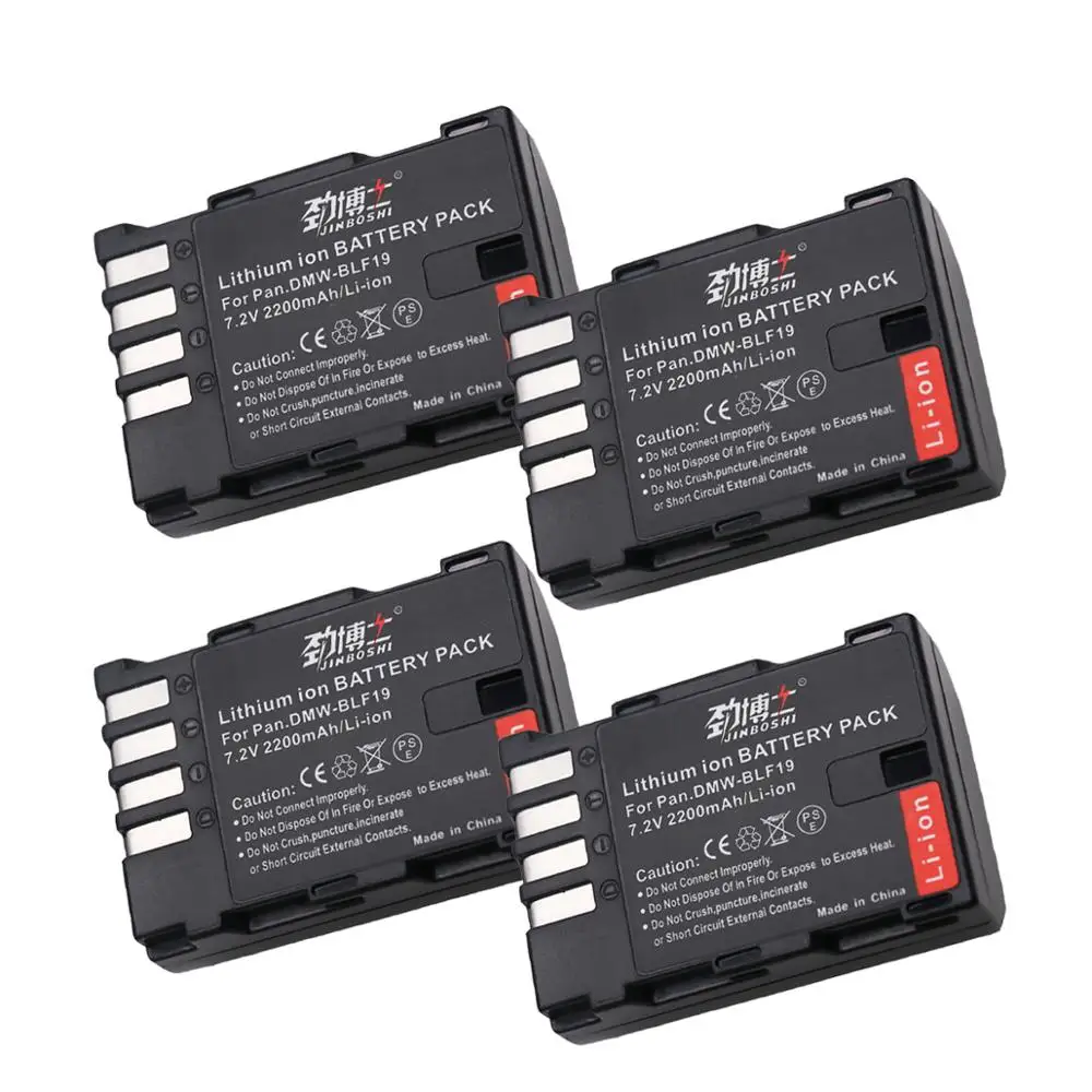 4 шт. DMW-BLF19 DMW BLF19 DMW-BLF19e литий-ионные аккумуляторы для Panasonic Lumix DMC-GH3 DMC GH3 GH4 DMC-GH4 GH5 камеры